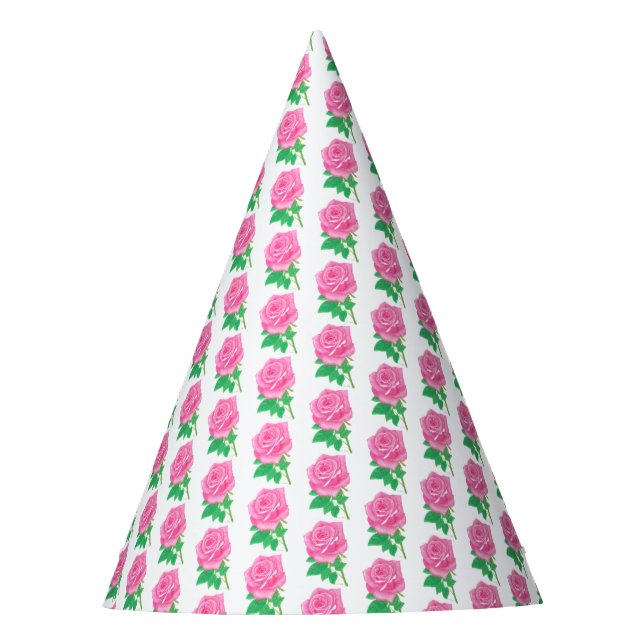 Pink Rose Party Hat (Front)