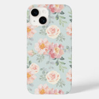 Pink Rose Pastel Garden Pattern