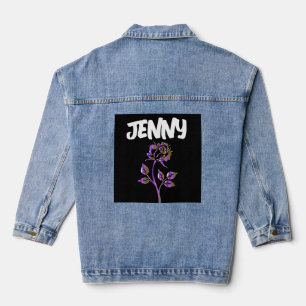 PINK ROSE PERSONALIZED Denim Jean Jacket