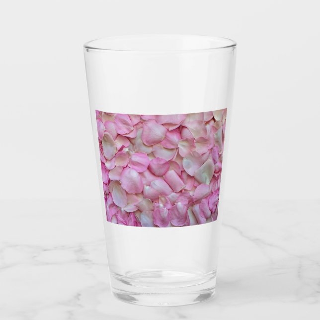 Pink Rose Petals Glass (Front)