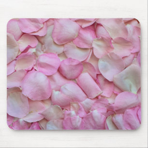 Pink Rose Petals Mouse Pad