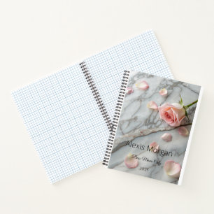 Pink Rose Petals Notebook