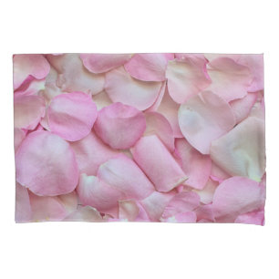 Pink Rose Petals Pillowcase