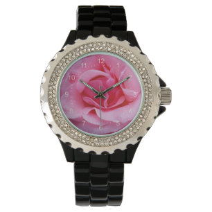 Pink rose petals watch