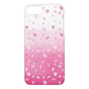Pink Rose Petals Watercolor Ombre Case-Mate iPhone Case