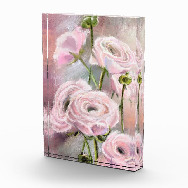 Pink Rose Photo Block (Right)