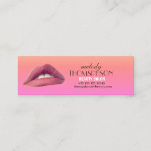 Pink Rose Photo Floral Business Cards