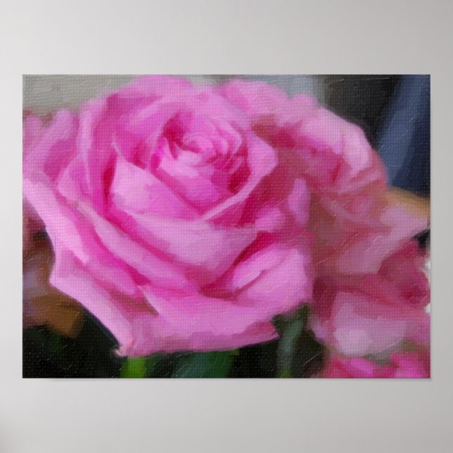 Pink Rose Poster (Front)