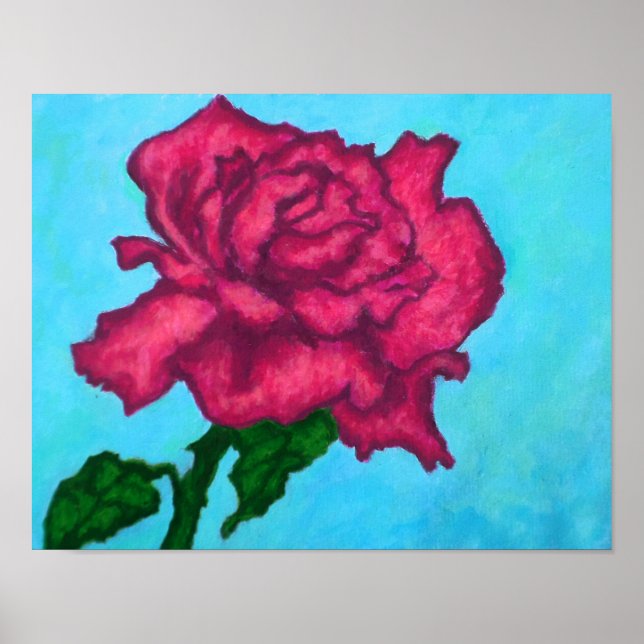 Pink Rose Poster (Front)