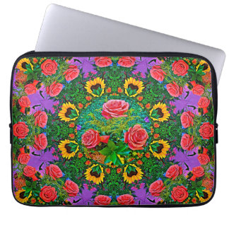 Pink Rose Rings 4 Laptop Sleeve