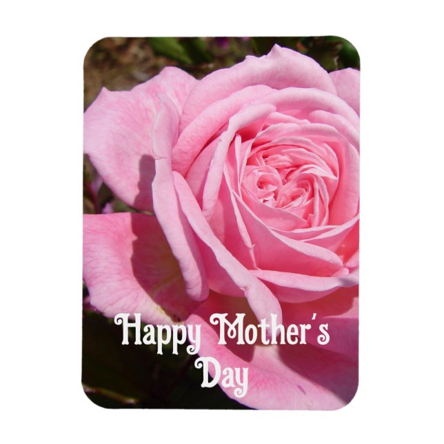 Pink Rose Roses Flower flowers Floral Mothers Day Magnet (Vertical)