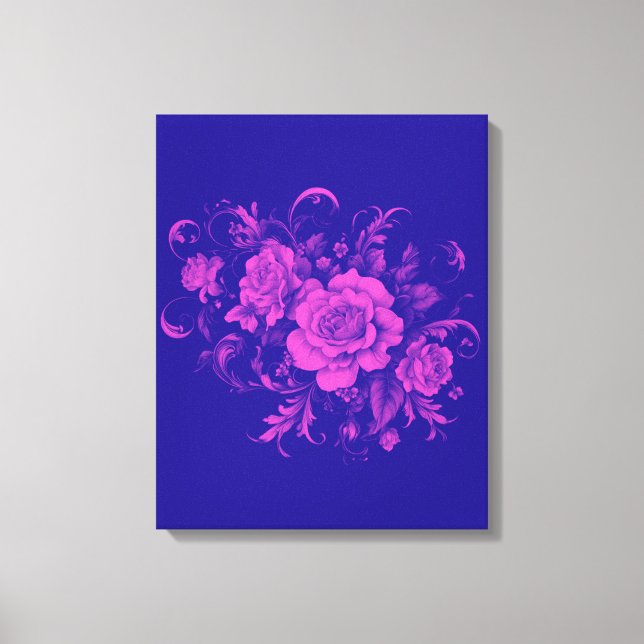 Pink Rose Seamless  Canvas Print (Front)