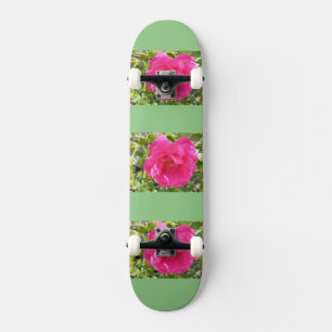 Pink Rose Skateboard