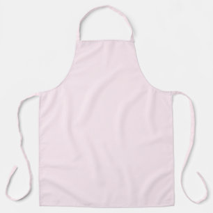 Pink Rose Soft Pale White Pastel Solid Colour Apron