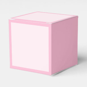 Pink Rose Soft Pale White Pastel Solid Colour Favour Box
