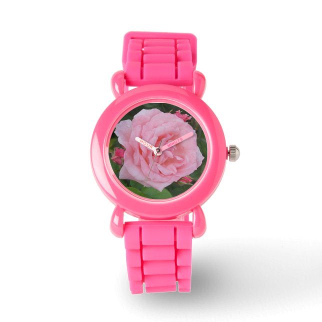Pink Rose Sparkle Watch (Front)