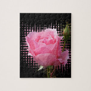 pink rose splash jigsaw puzzle