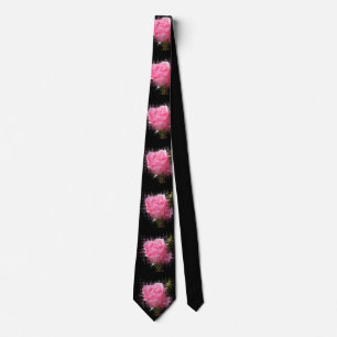 pink rose splash tie