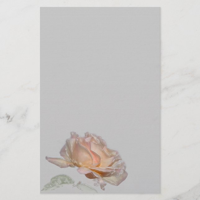 Pink Rose Stationery (Front)