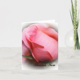 Pink Rose Thank You Notes