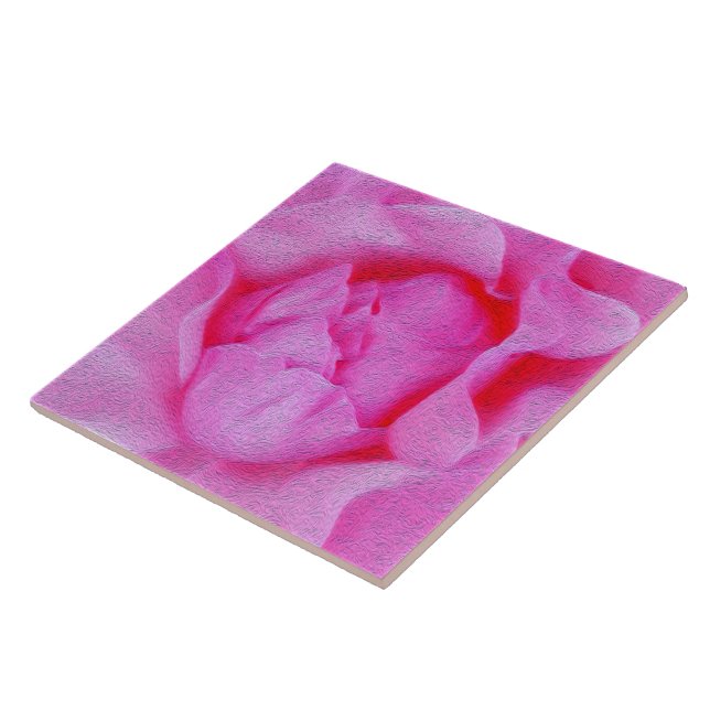pink rose tile (Side)