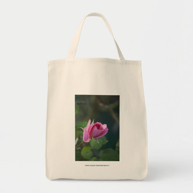 Pink Rose Tote Bag (Front)