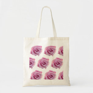 Pink rose tote bag