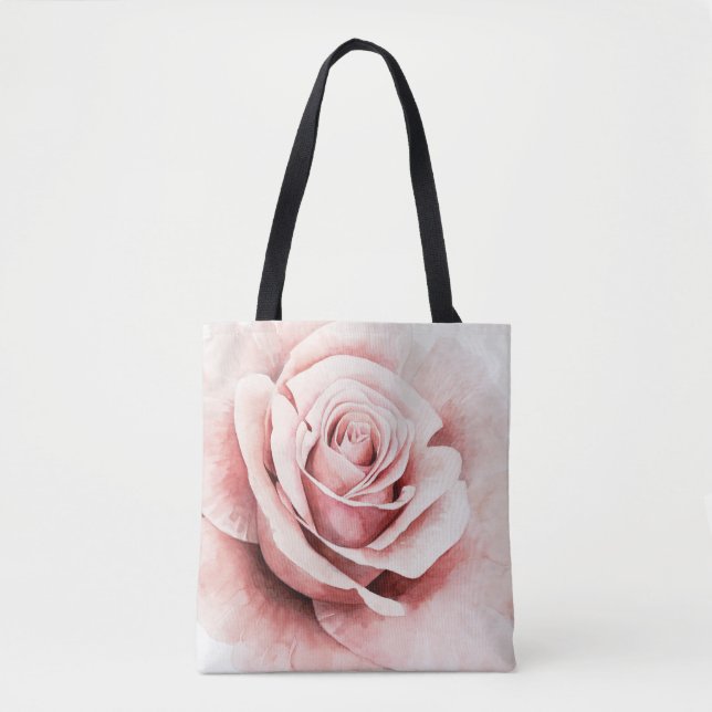 Pink Rose Tote Bag (Front)