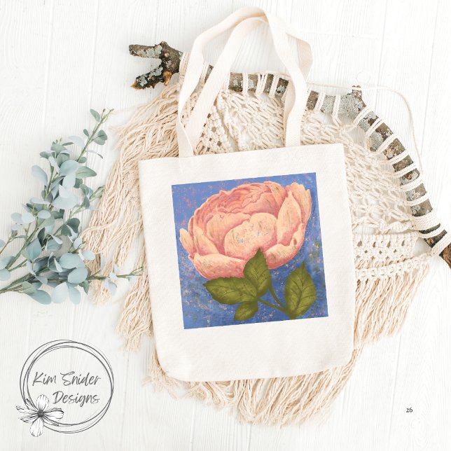 Pink Rose Tote Bag (Creator Uploaded)