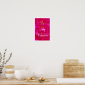 Pink Rose Valentine Poster (Kitchen)