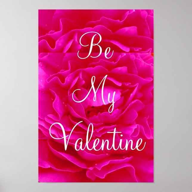 Pink Rose Valentine Poster (Front)