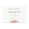 Pink rose wedding accommodation enclosure card