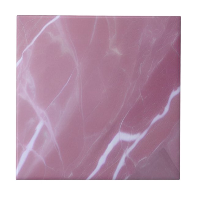 Pink rose white marble elegant modern luxury tile (Front)