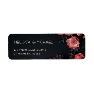 Pink Roses 3D Dark Flowers    Wedding