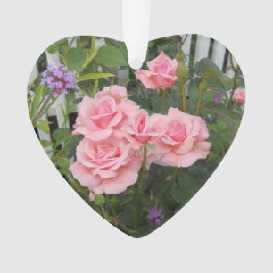 Pink Roses Acrylic Ornament