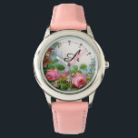 PINK ROSES AND JASMINES,FLORAL MONOGRAM<br><div class="desc">Elegant , colourful,  romantic vintage style floral design
Red, pink roses, green leaves, white jasmines  by BALDESIGN3D.</div>