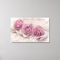 Pink Roses And Still Life Canvas Art