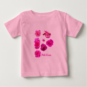 Pink Roses Baby T-Shirt