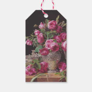 Pink Roses (by Ferdinand Georg Waldmüller) Gift Tags