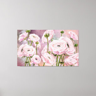 Pink Roses Canvas Print - Painting