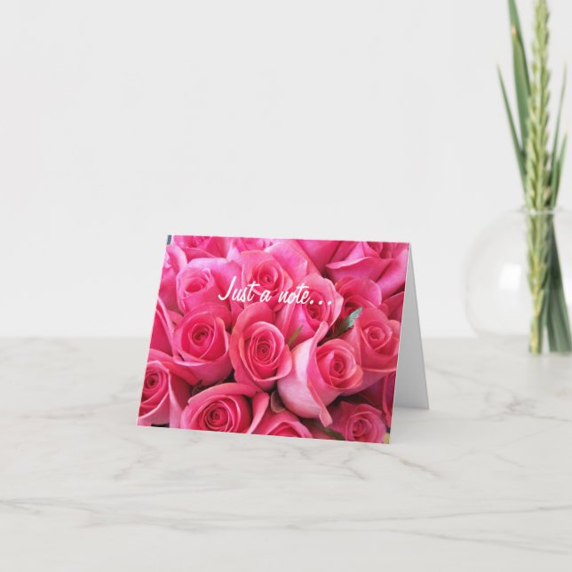 Pink roses card (Front)