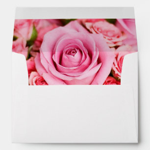Pink Roses Card Envelope