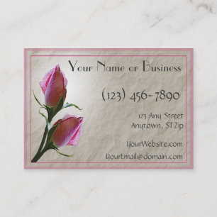 Pink Roses Card Template