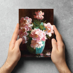 Pink Roses Charles Courtney Curran Postcard