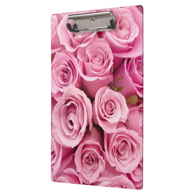 pink roses collage clipboard (Left)