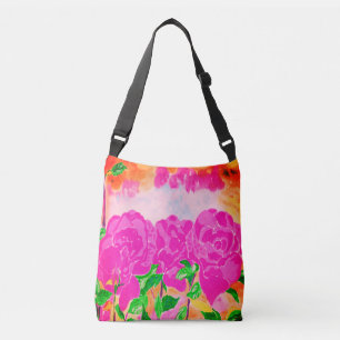 Pink Roses Crossbody Bag