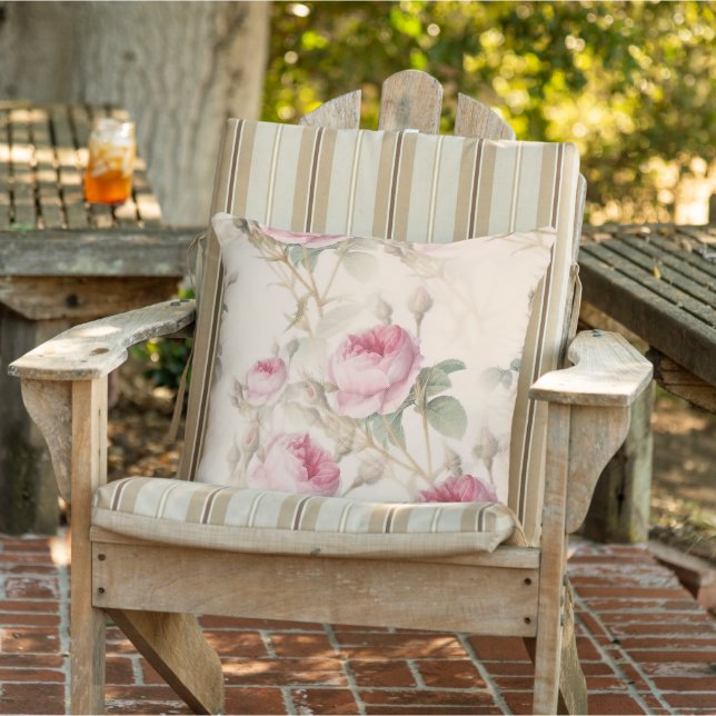 Pink Roses Cushion (Chair)