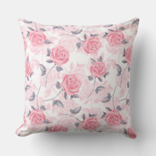 Pink roses cushion