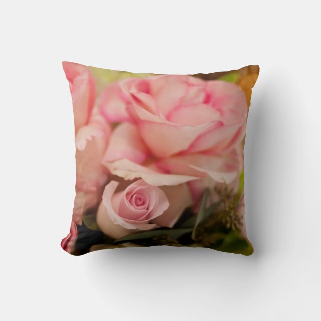 Pink Roses Cushion (Front)