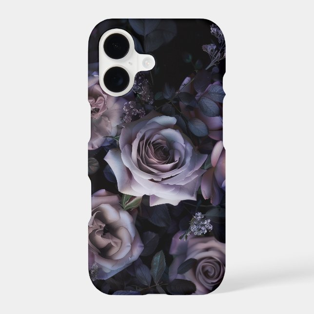 Pink Roses Dark & Moody iPhone Case (Back)